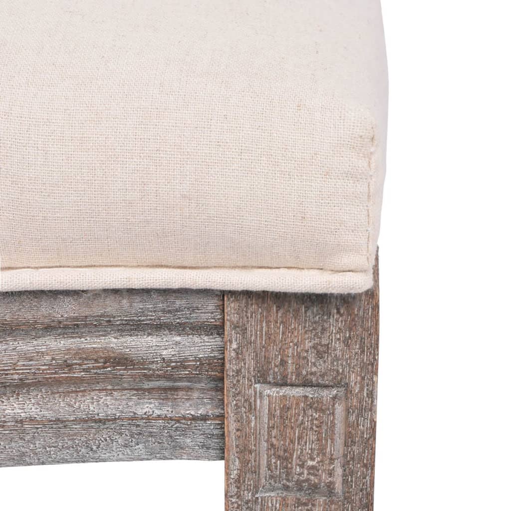 Stol Matstol Gräddvit 2 st tyg