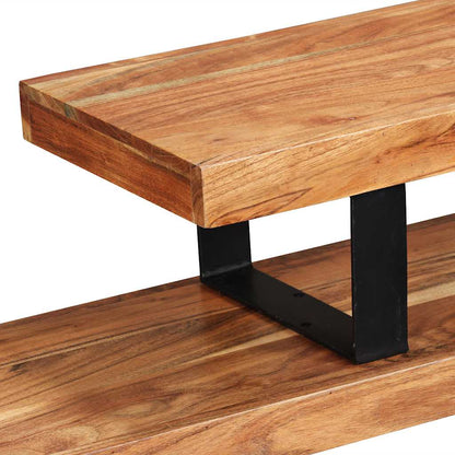 TV-Möbel Trä TV-Bänk massivt akaciaträ