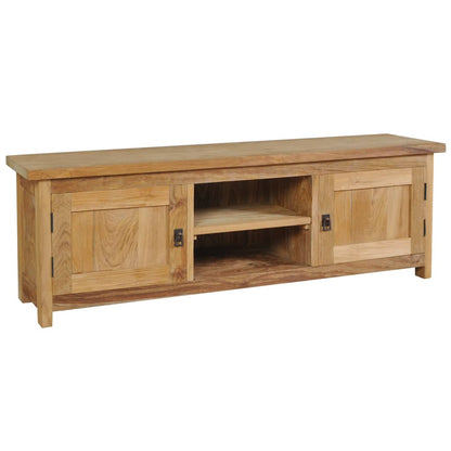 TV-Möbel Trä TV-Bänk i massiv teak 120x30x40 cm