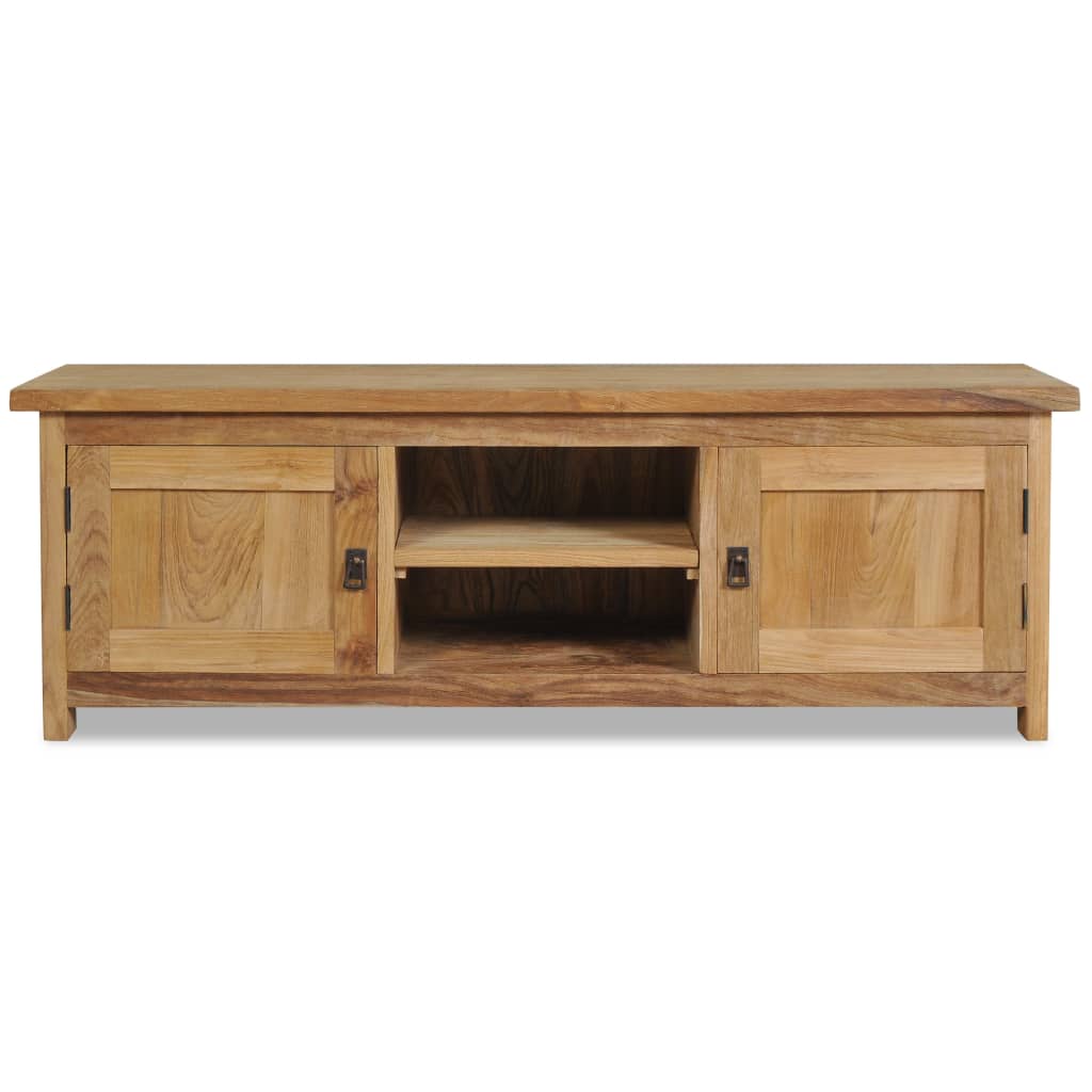 TV-Möbel Trä TV-Bänk i massiv teak 120x30x40 cm