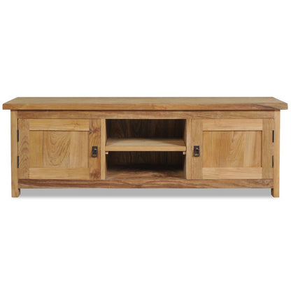TV-Möbel Trä TV-Bänk i massiv teak 120x30x40 cm