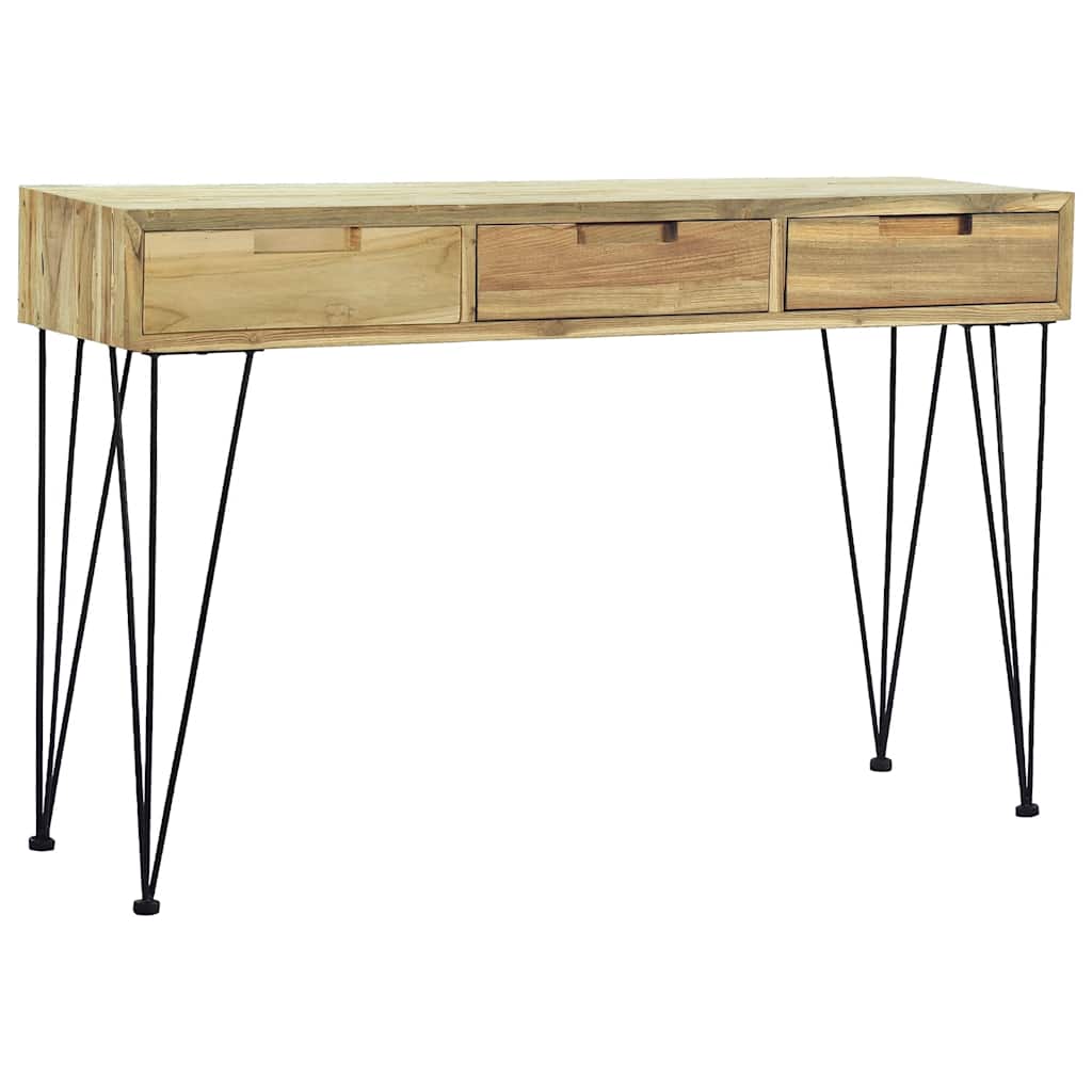 Avlastningsbord Konsollbord Trä 120x35x76 cm massiv teak