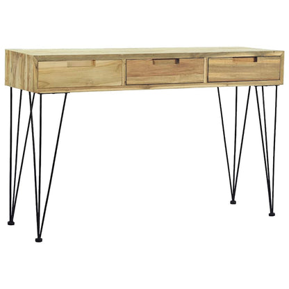 Avlastningsbord Konsollbord Trä 120x35x76 cm massiv teak