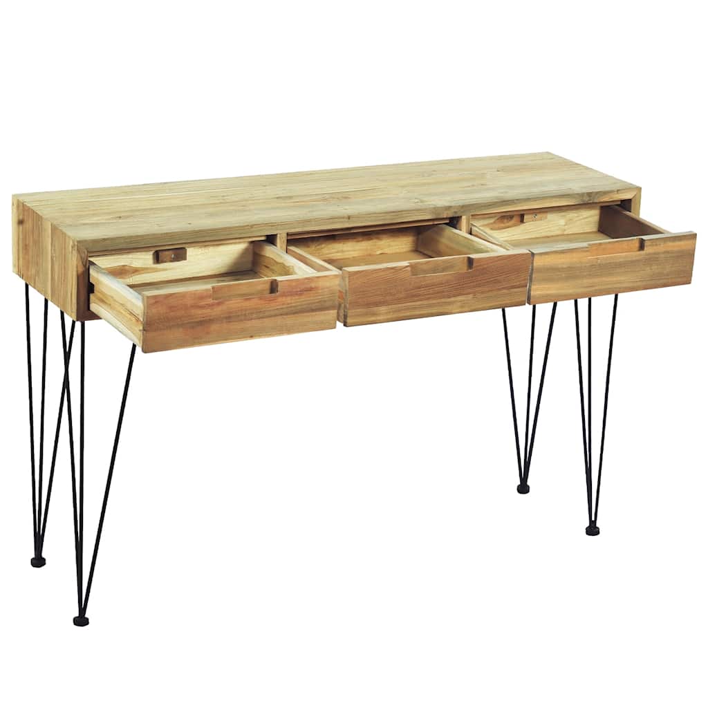 Avlastningsbord Konsollbord Trä 120x35x76 cm massiv teak