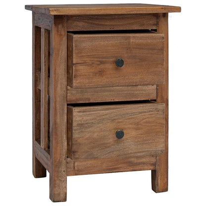 Sängbord massivt mahognyträ 40x30x51 cm