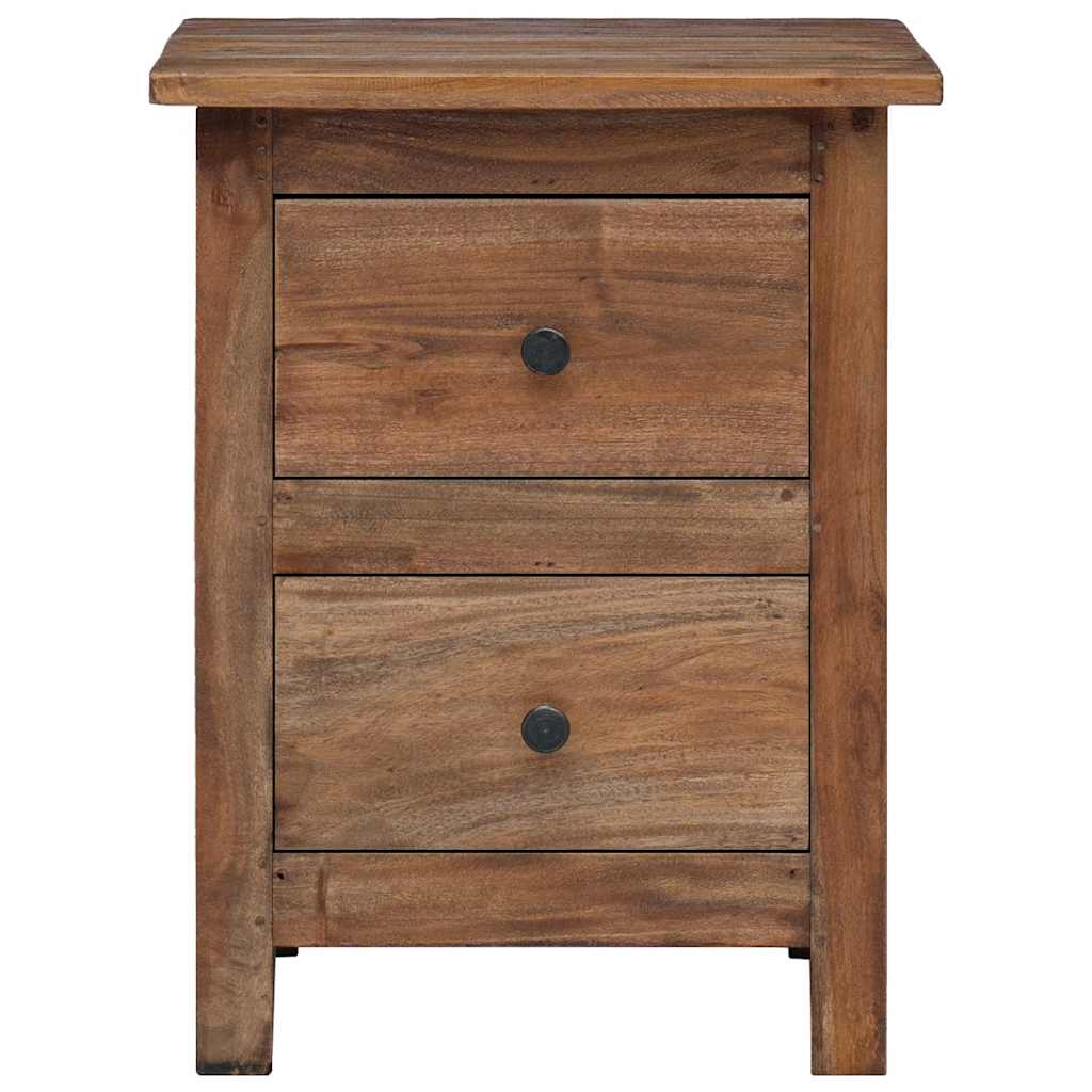 Sängbord massivt mahognyträ 40x30x51 cm