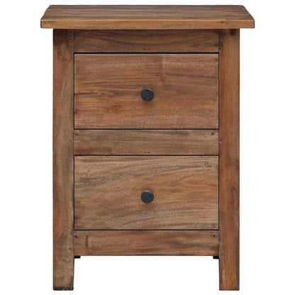 Sängbord massivt mahognyträ 40x30x51 cm