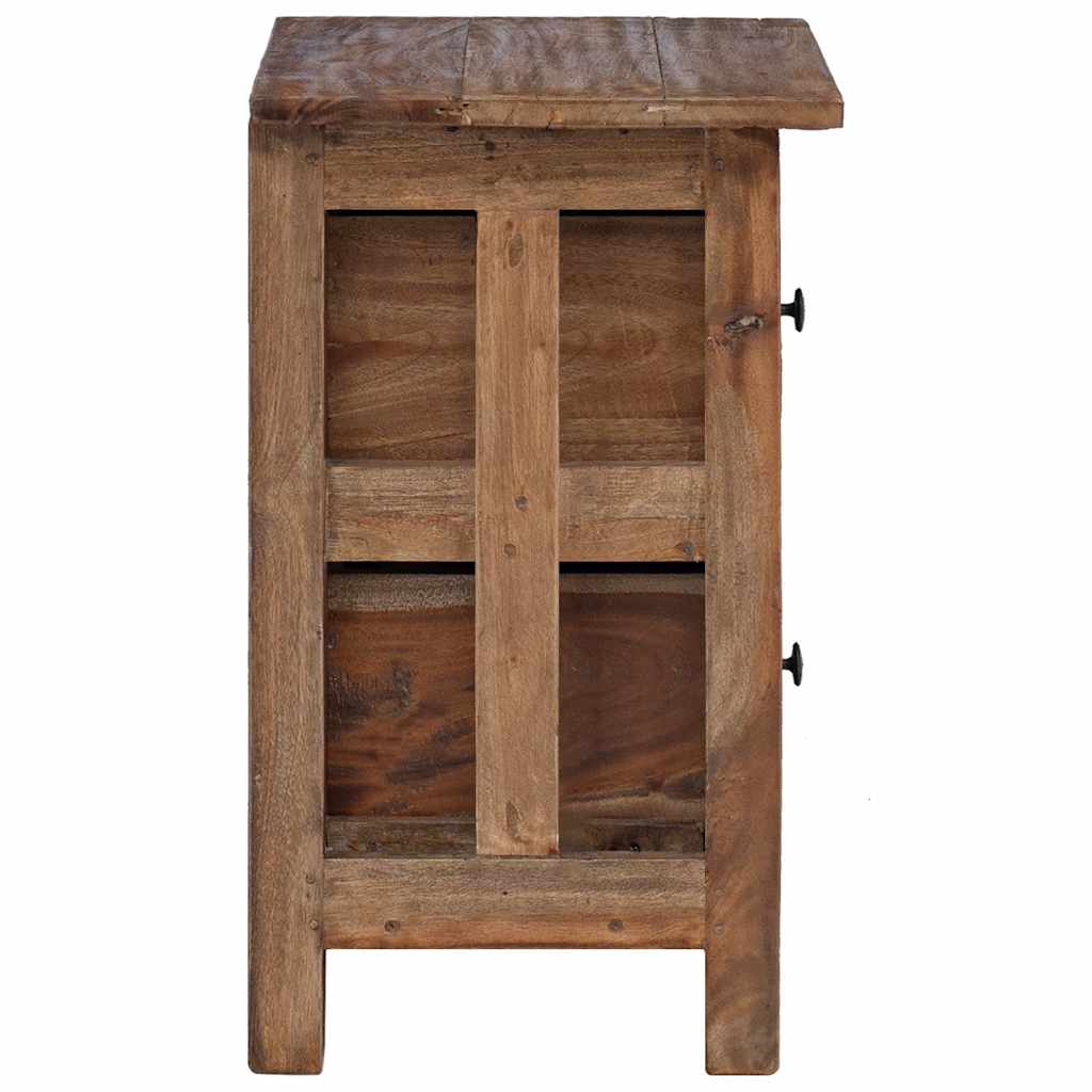 Sängbord massivt mahognyträ 40x30x51 cm