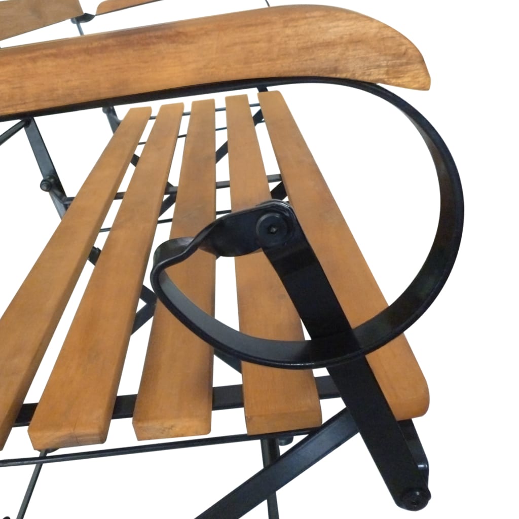 Trädgårdsbänk Trä 112 cm massivt akaciaträ