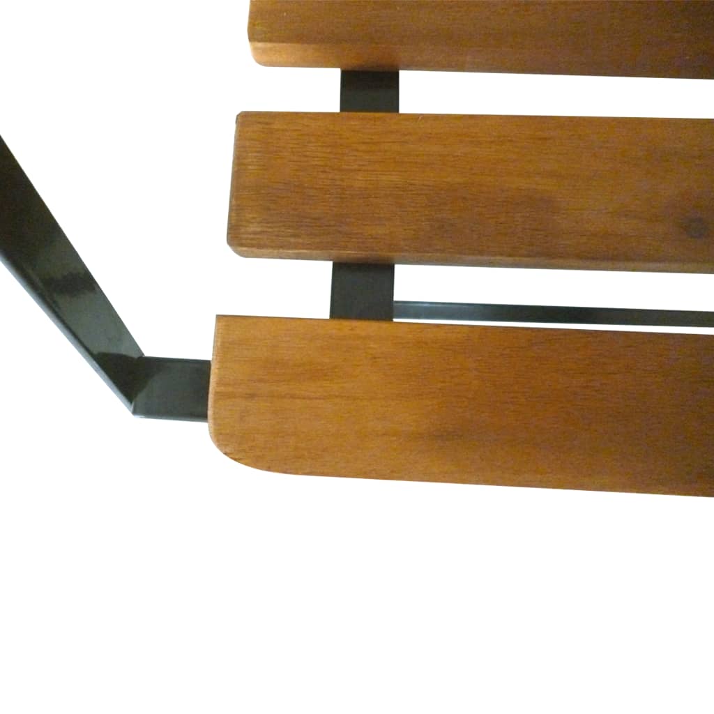 Trädgårdsbänk Trä 112 cm massivt akaciaträ