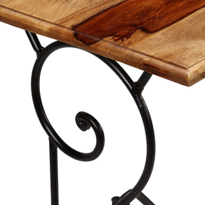 Avlastningsbord Konsollbord Trä massivt sheshamträ 100x40x75 cm