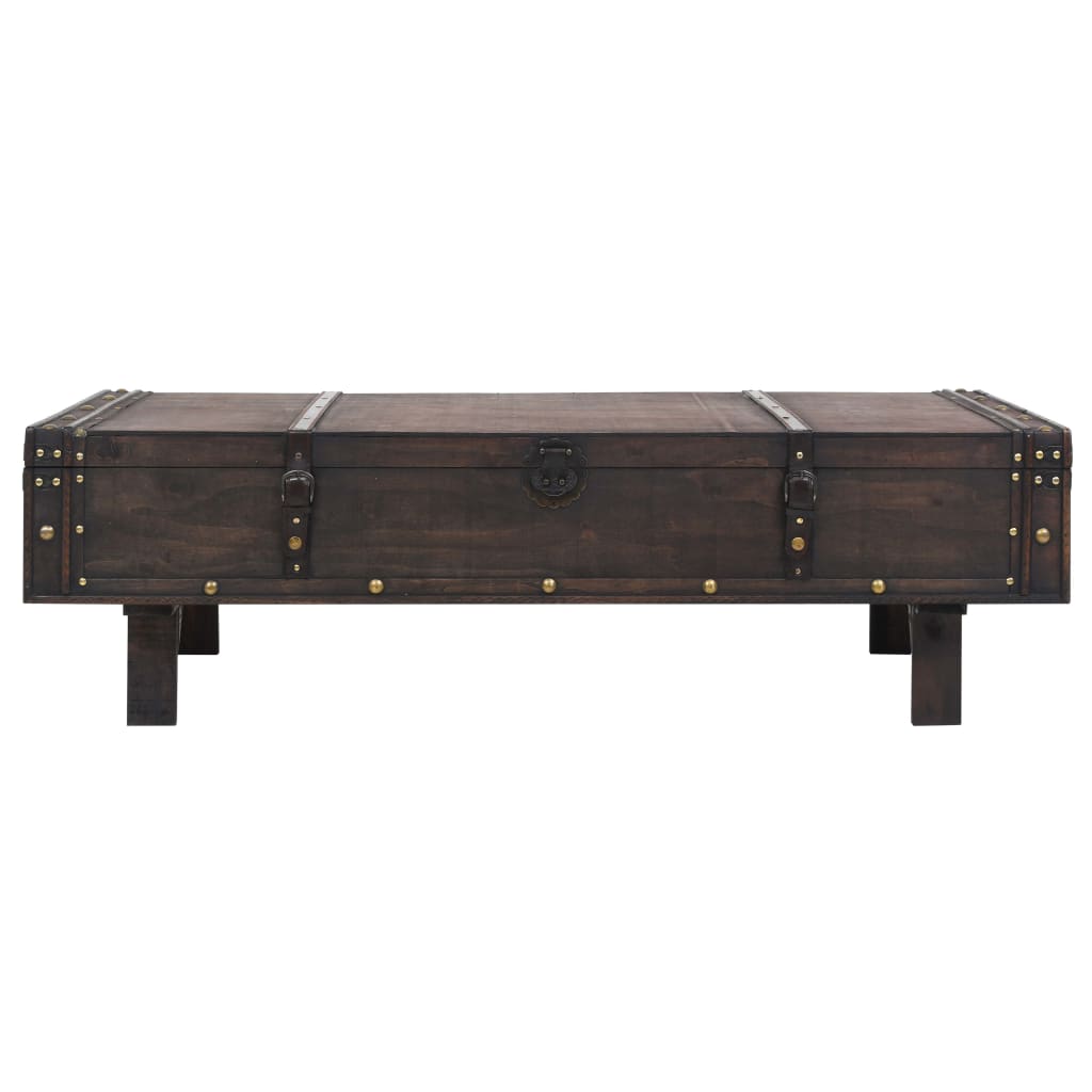 Soffbord Åldrat Trä vintagestil 120x55x35 cm