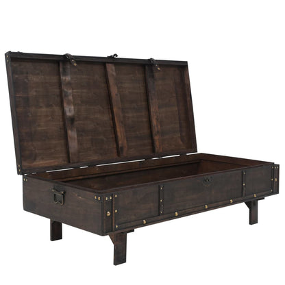 Soffbord Åldrat Trä vintagestil 120x55x35 cm
