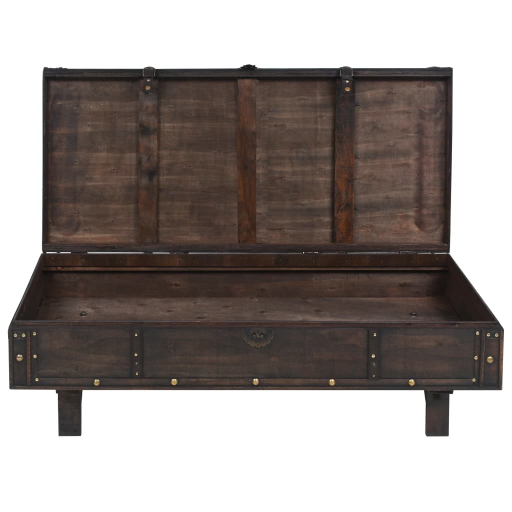 Soffbord Åldrat Trä vintagestil 120x55x35 cm