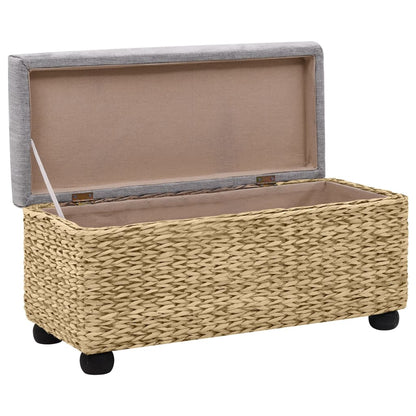 Hallbänk 2 delar sjögräs Grå