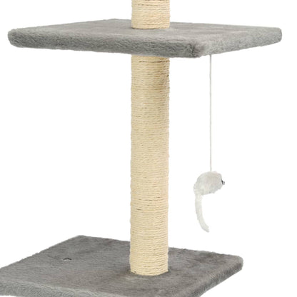 Kattmöbel Klösträd med sisalpelare 260 cm Grå