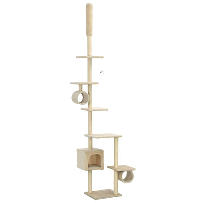 Kattmöbel Klösträd med sisalpelare 260 cm beige