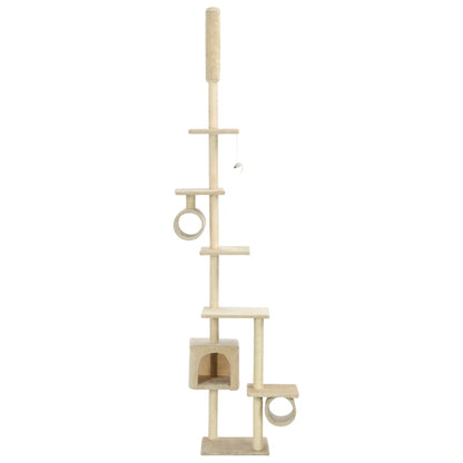 Kattmöbel Klösträd med sisalpelare 260 cm beige