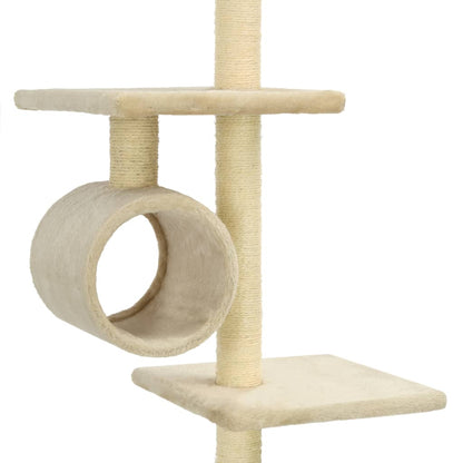 Kattmöbel Klösträd med sisalpelare 260 cm beige