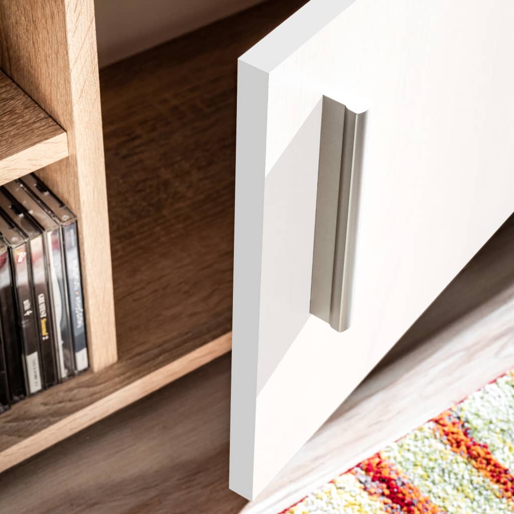 TV-Möbel Sonoma Ek LED och Vit