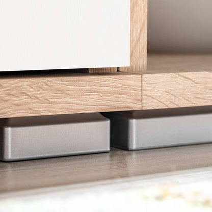 TV-Möbel Sonoma Ek LED och Vit