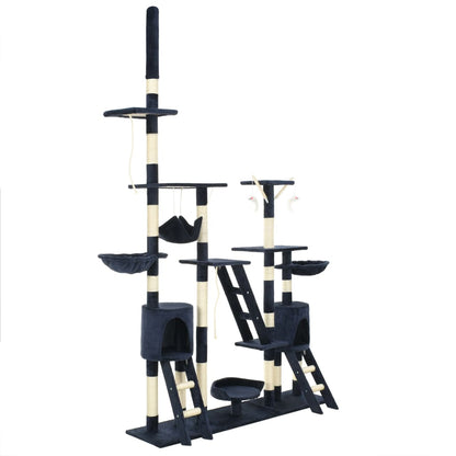 Kattmöbel Katträd med klöspelare i sisal 230-250 cm blå