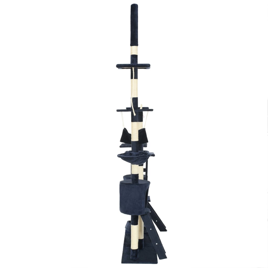 Kattmöbel Katträd med klöspelare i sisal 230-250 cm blå