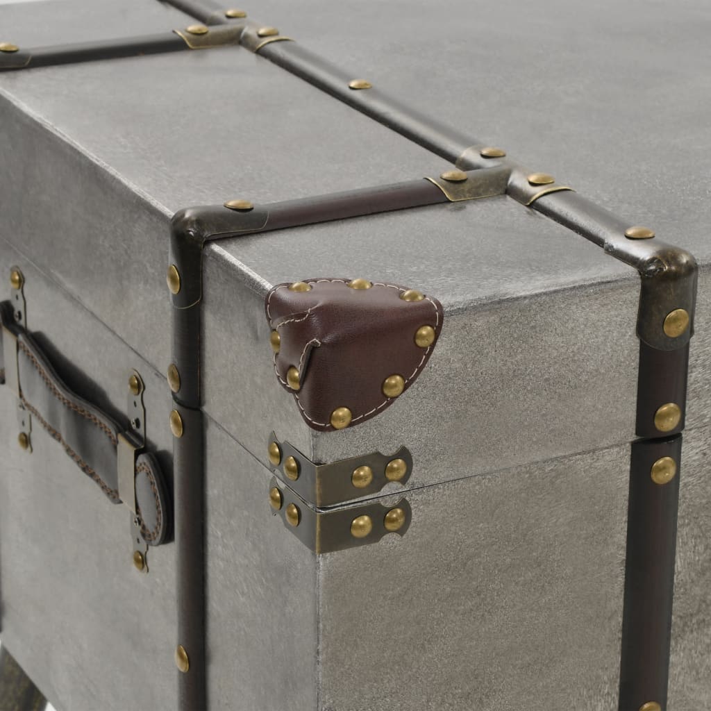 Soffbord DIV. och aluminium 102x51x47,5 cm