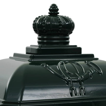 Brevlåda Postlåda Markpostlåda vintage stil rostfri aluminium grön