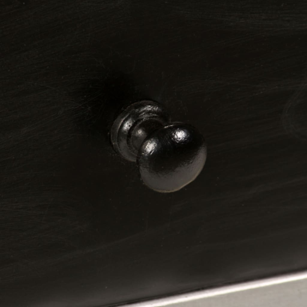 TV-Möbel Trä TV-Bänk massivt mangoträ och stål 120x30x45 cm