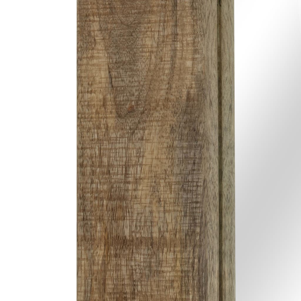 Väggspegel massivt mangoträ 50x110 cm