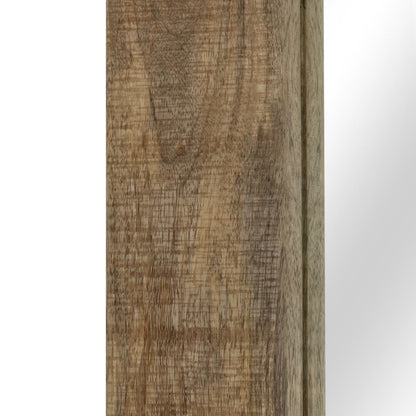 Väggspegel massivt mangoträ 50x110 cm