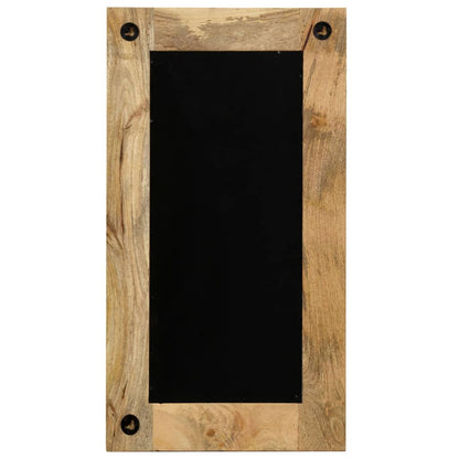Väggspegel massivt mangoträ 50x110 cm