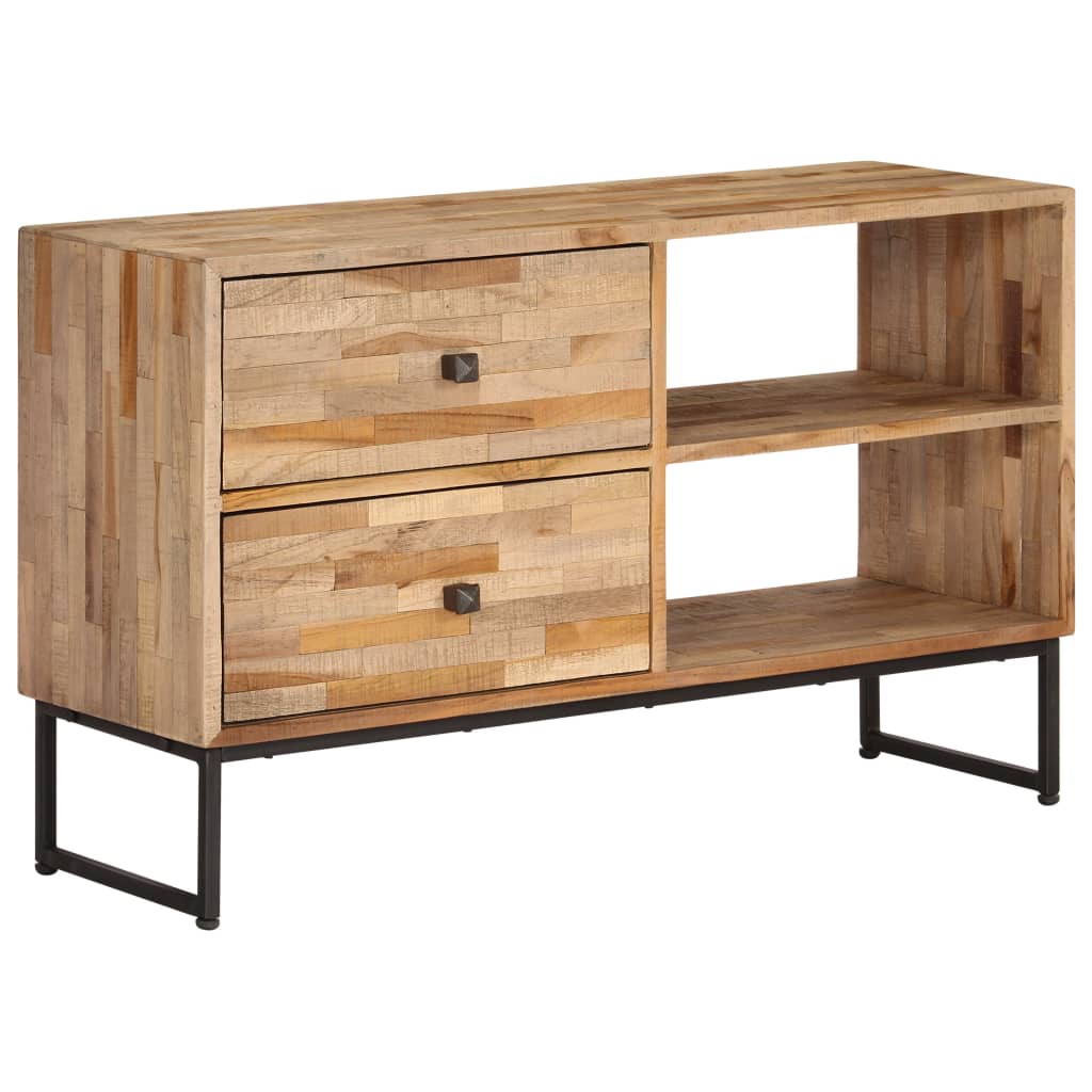 TV-Möbel Trä TV-Bänk massiv återvunnen teak 90x30x55 cm