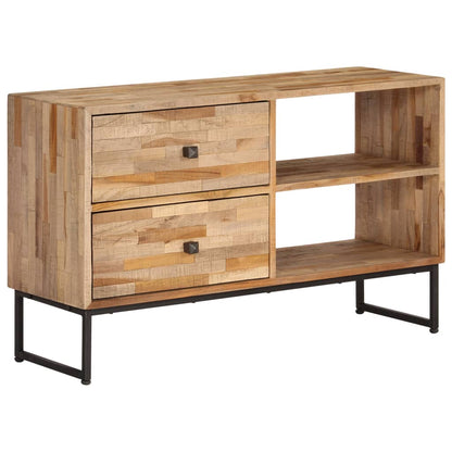 TV-Möbel Trä TV-Bänk massiv återvunnen teak 90x30x55 cm