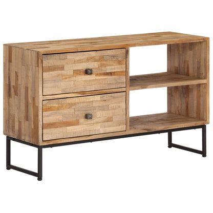 TV-Möbel Trä TV-Bänk massiv återvunnen teak 90x30x55 cm