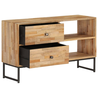 TV-Möbel Trä TV-Bänk massiv återvunnen teak 90x30x55 cm