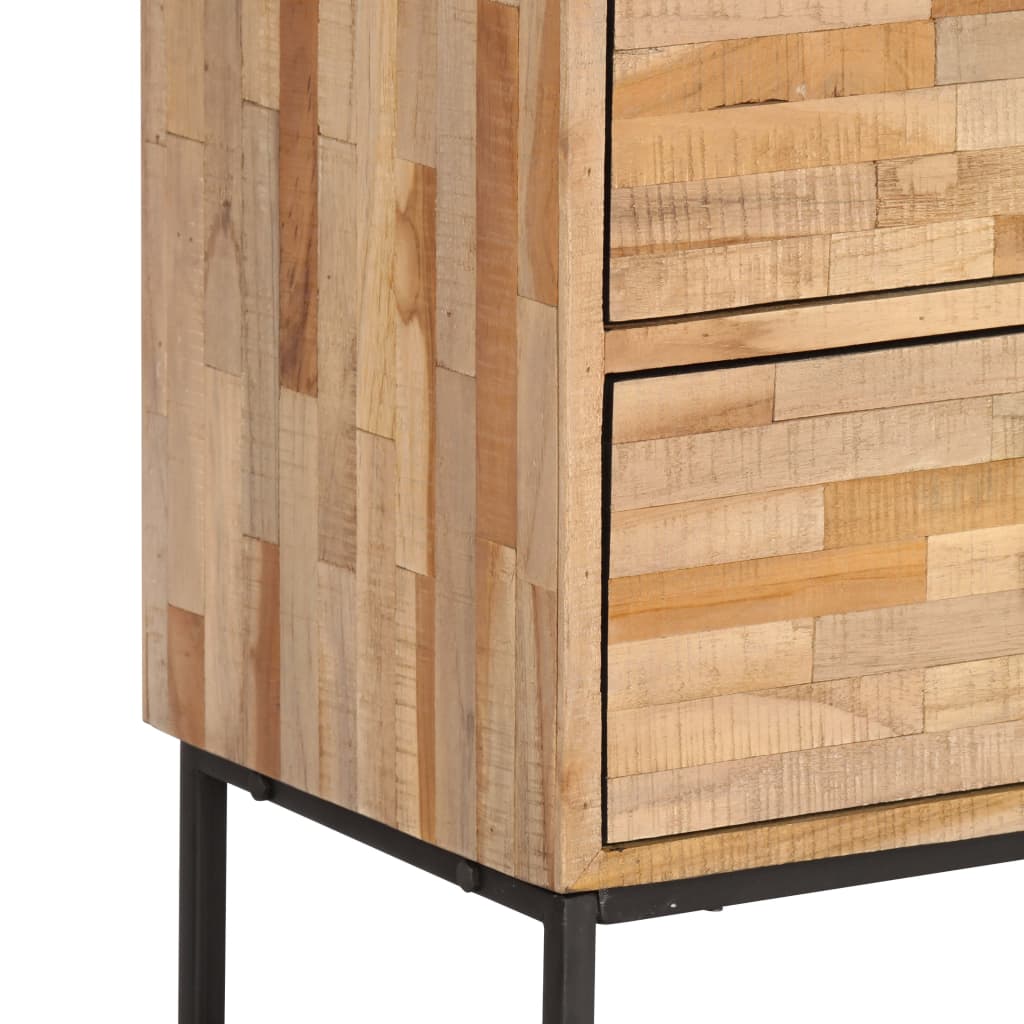 TV-Möbel Trä TV-Bänk massiv återvunnen teak 90x30x55 cm