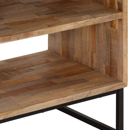 TV-Möbel Trä TV-Bänk massiv återvunnen teak 90x30x55 cm