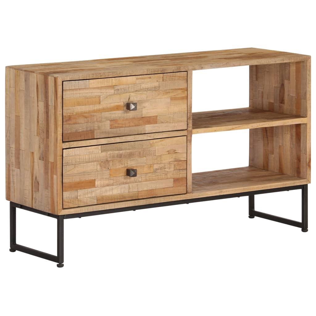 TV-Möbel Trä TV-Bänk massiv återvunnen teak 90x30x55 cm