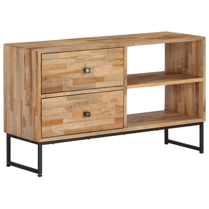 TV-Möbel Trä TV-Bänk massiv återvunnen teak 90x30x55 cm