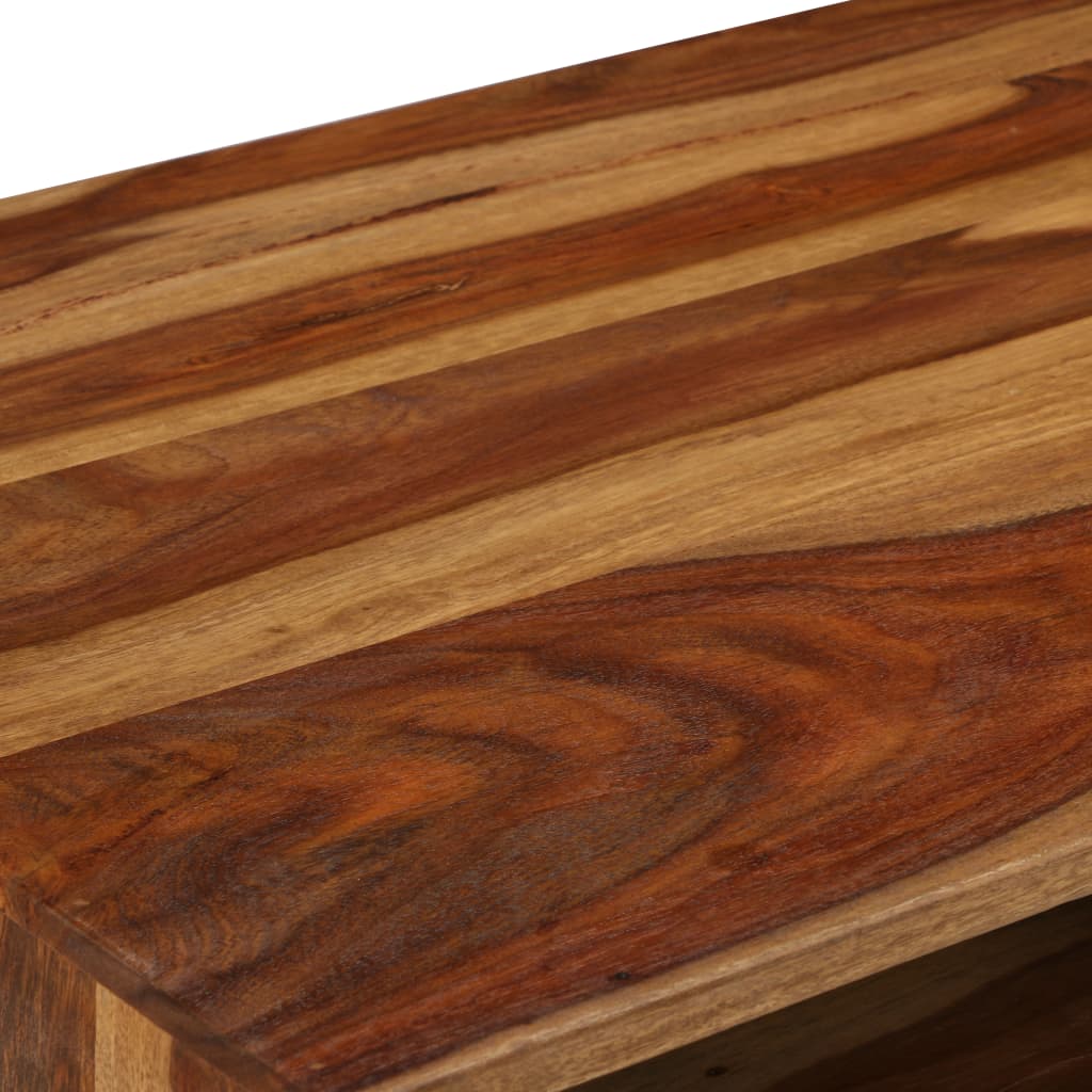 Soffbord Trä massivt sheshamträ med honungsfinish 110x50x37 cm