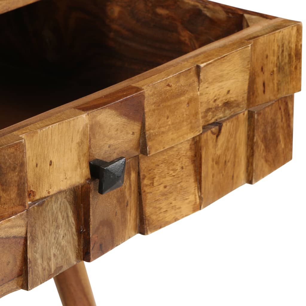 Soffbord Trä massivt sheshamträ med honungsfinish 110x50x37 cm