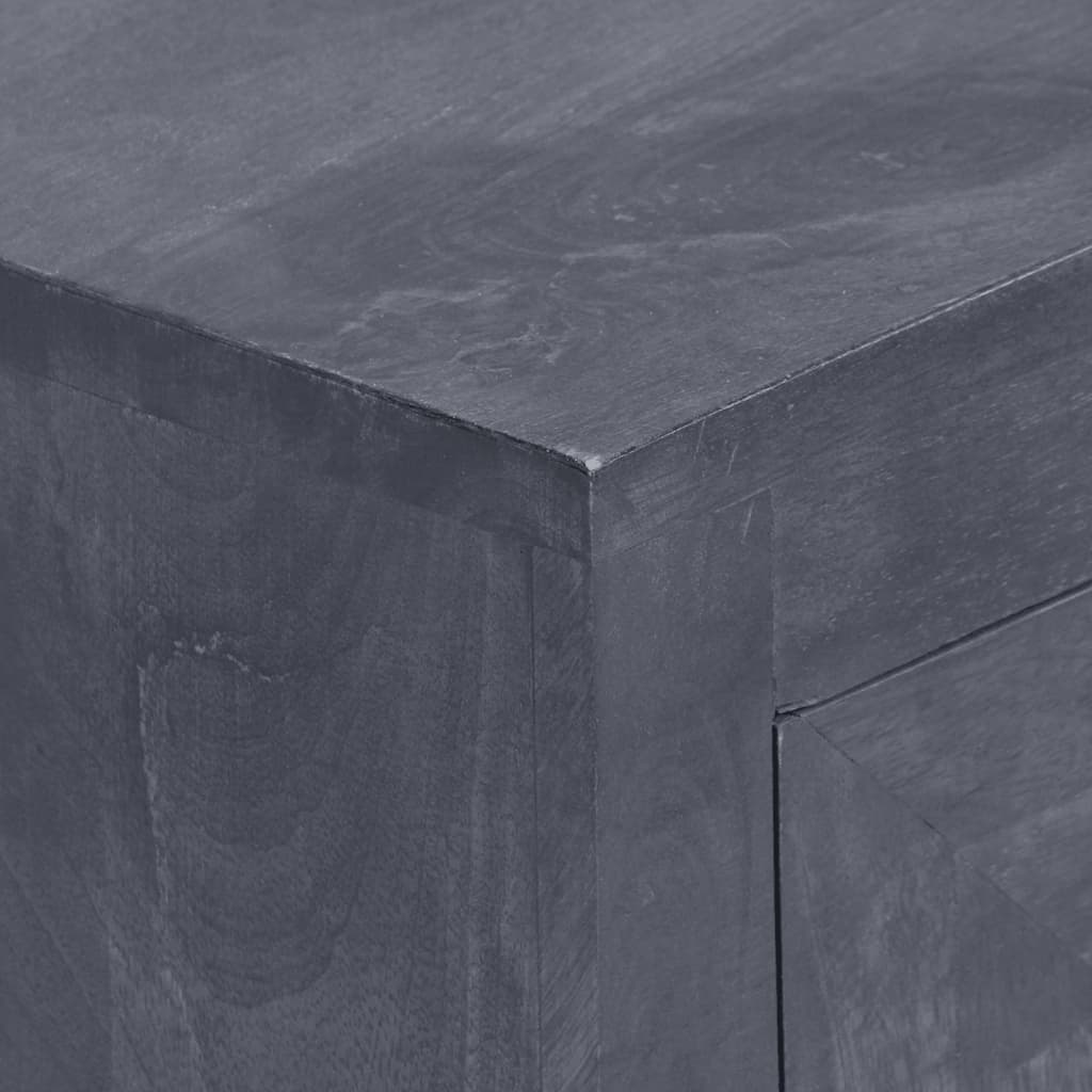 Skänk Grå massivt mangoträ 60x30x76 cm