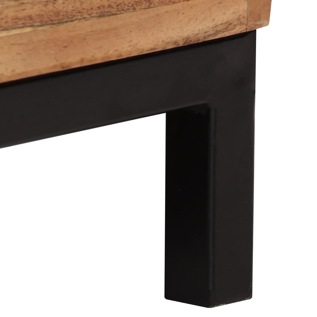 Skänk Trä massivt akaciaträ 60x35x76 cm brun