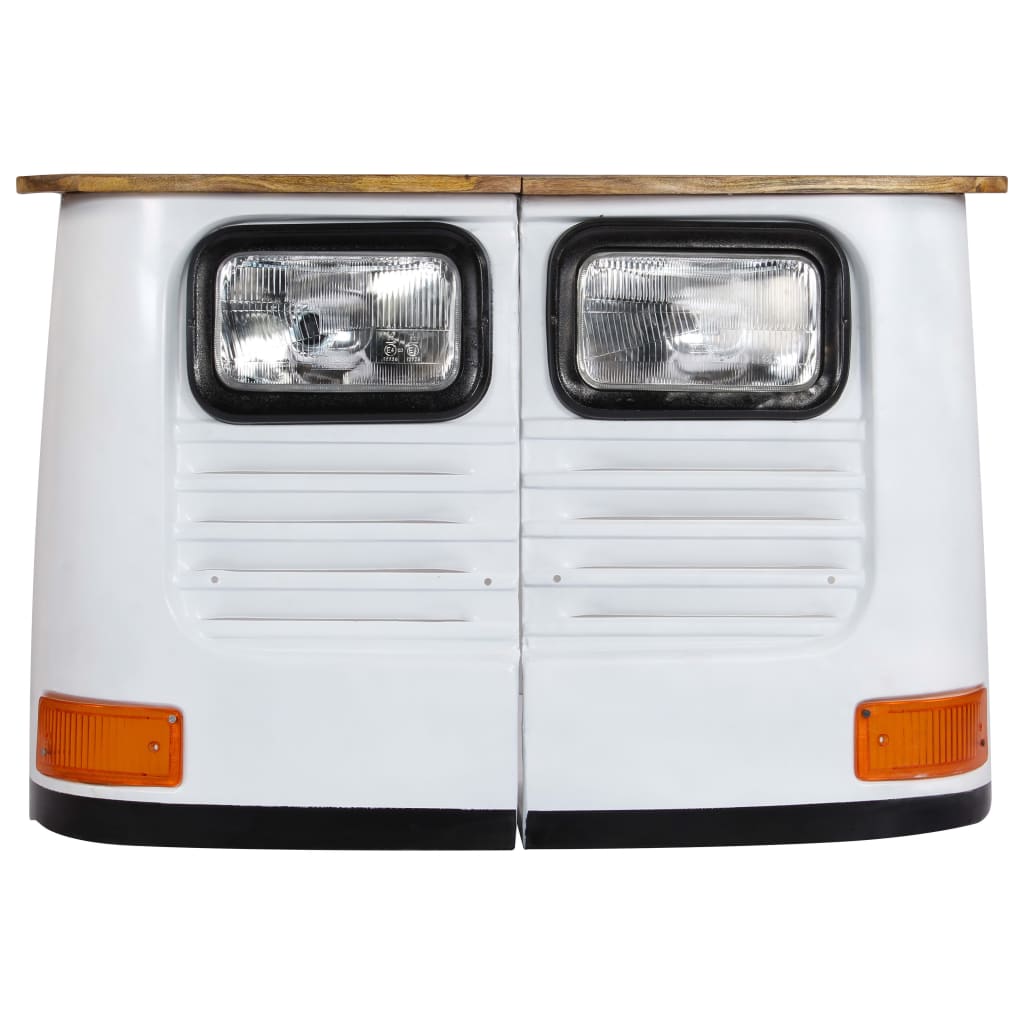 Skänk Vit massivt mangoträ lastbil