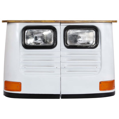 Skänk Vit massivt mangoträ lastbil