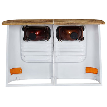 Skänk Vit massivt mangoträ lastbil