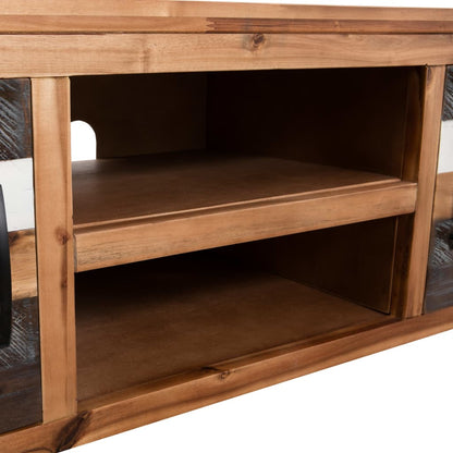 TV-möbel Trä massivt akaciaträ 120x35x40 cm