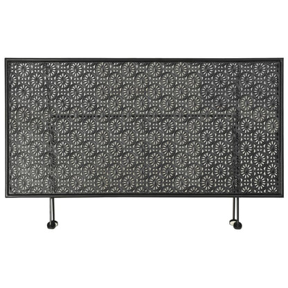 Soffbord DIV. Hopfällbart vintage stil metall 100x50x45 cm svart
